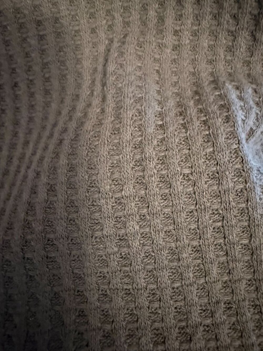 We The Free Free People Oversized Waffle Hoodie Multicolor Jacquard Grey S - Picture 6 of 8